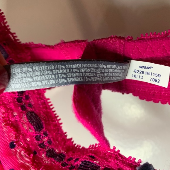 Aerie Pink Polka Dot Underwire Bra - Picture 7 of 8